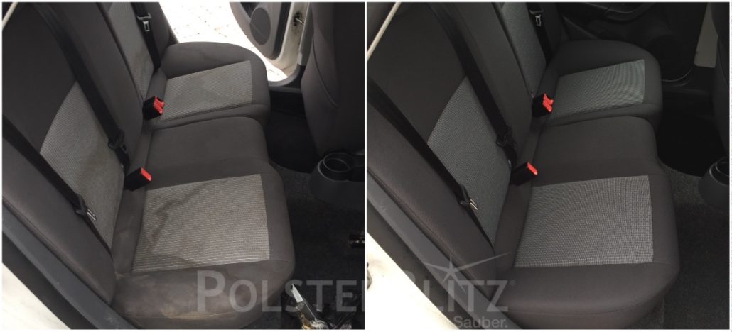 Autoreinigung von Polsterblitz