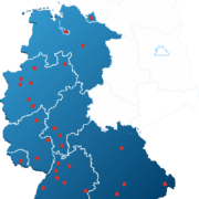 Karte Gebiete Polsterreinigung