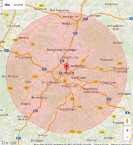 Karte Stuttgart