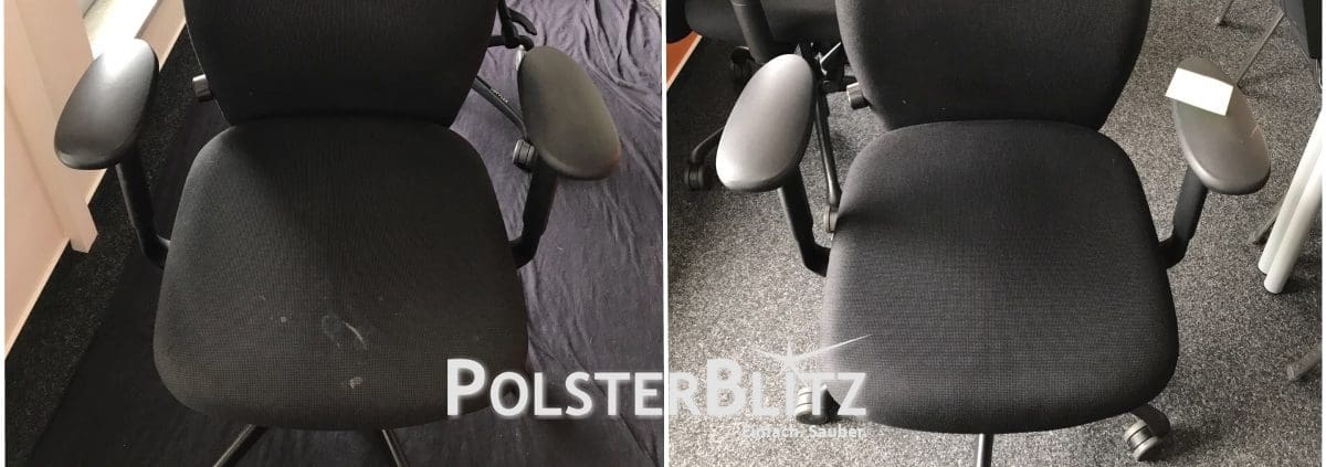 Stuhl Reinigung Vorher-Nachhher