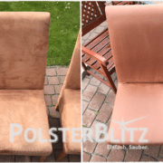 Terracotta Stühle für das Esszimmer gereinigt