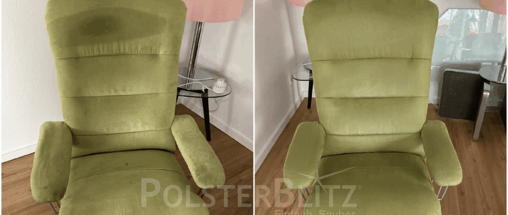 Ergebnis Sesselreinigung