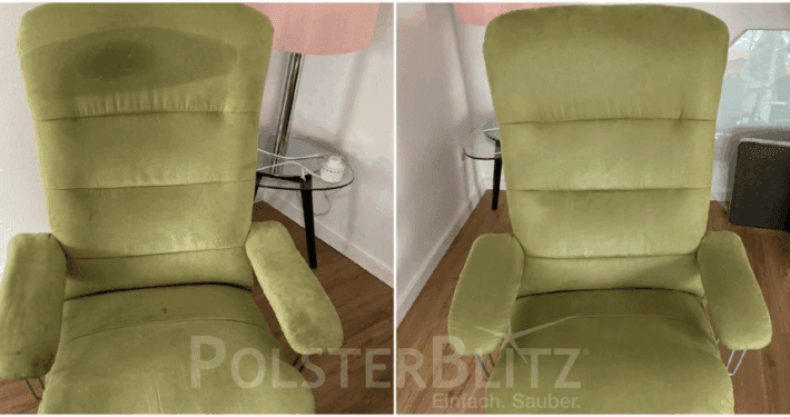 Ergebnis Sesselreinigung