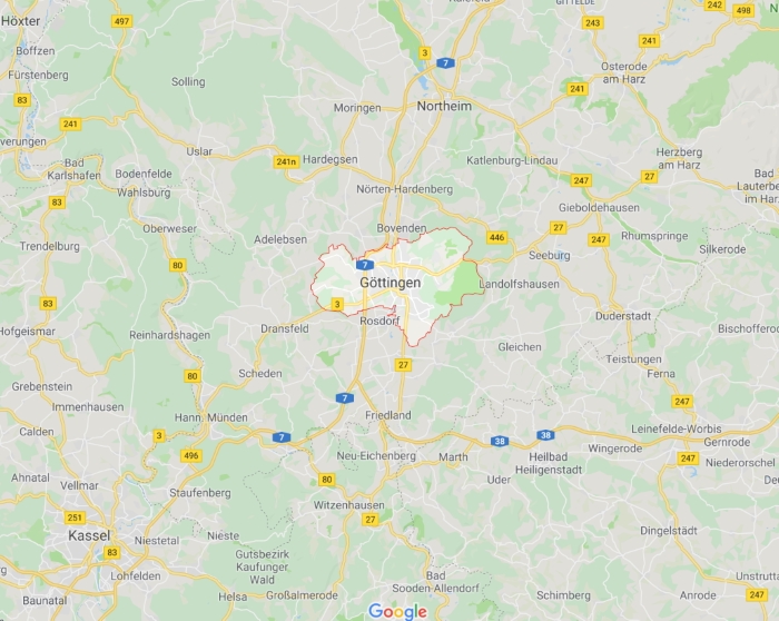 Karte Göttingen