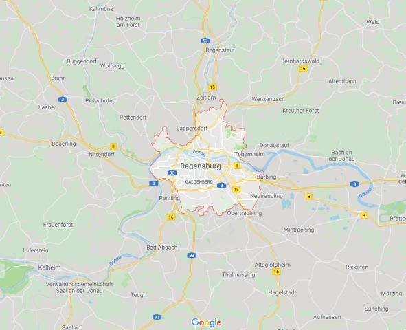 Karte Regensburg