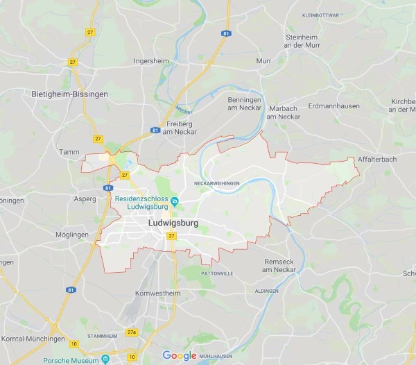 Karte Polstereinigung Ludwigsburg