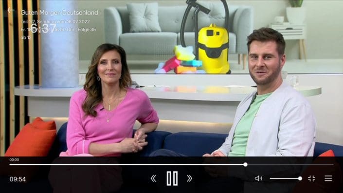 Polsterblitz bei RTL