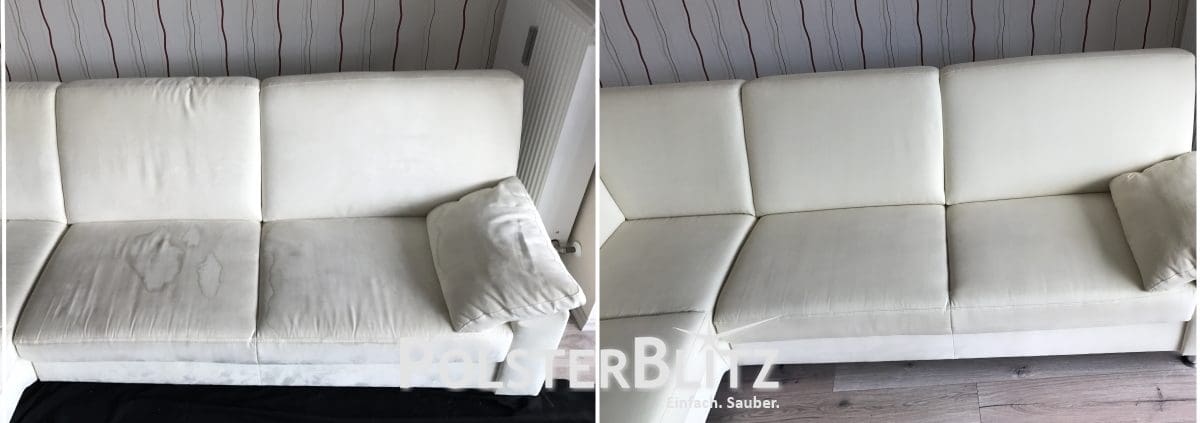 Reinigungsbeispiel Couch hell